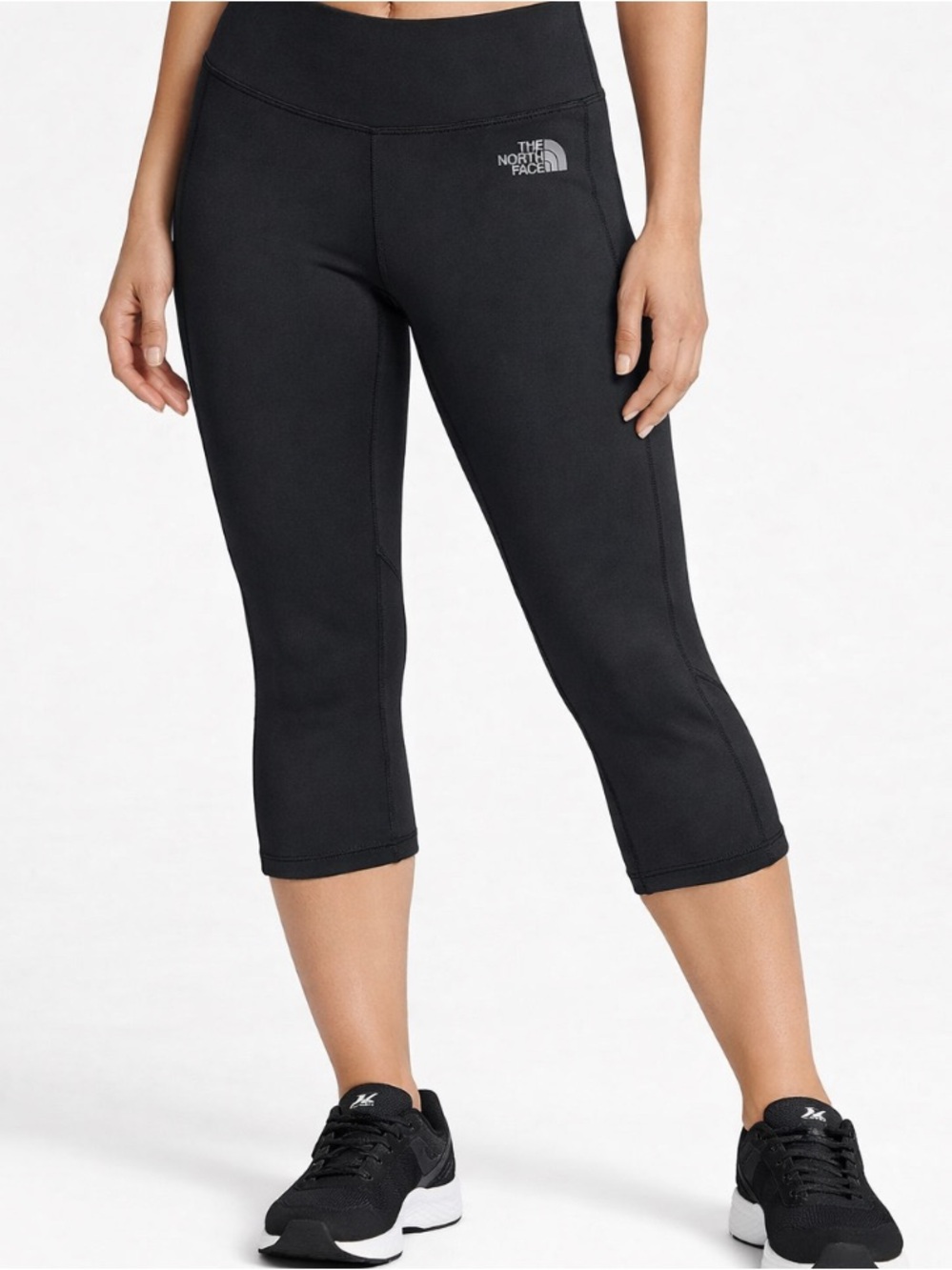 The North Face Black Cropped Leggings Large Activewear Hiking Gym Athleisure